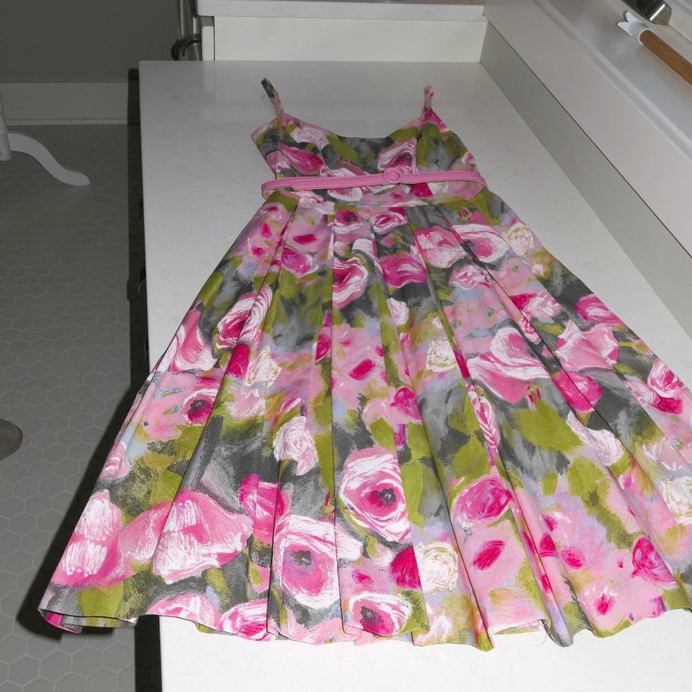 Pink Floral Trina Turk dress